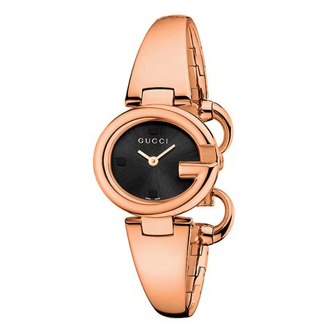 gucci guccissima ladies watch rose gold|Gucci gold bangle watches ladies.